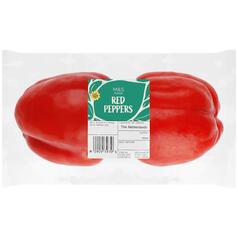 M&S Red Peppers 2 per pack