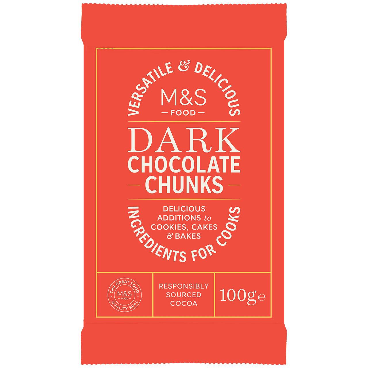 M&S Dark Chocolate Chunks 100g