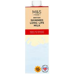 M&S British Skimmed Milk Long Life 1l