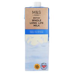 M&S British Whole Milk Long Life 1l