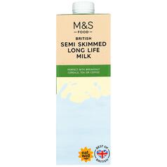 M&S British Semi Skimmed Milk Long Life 1l
