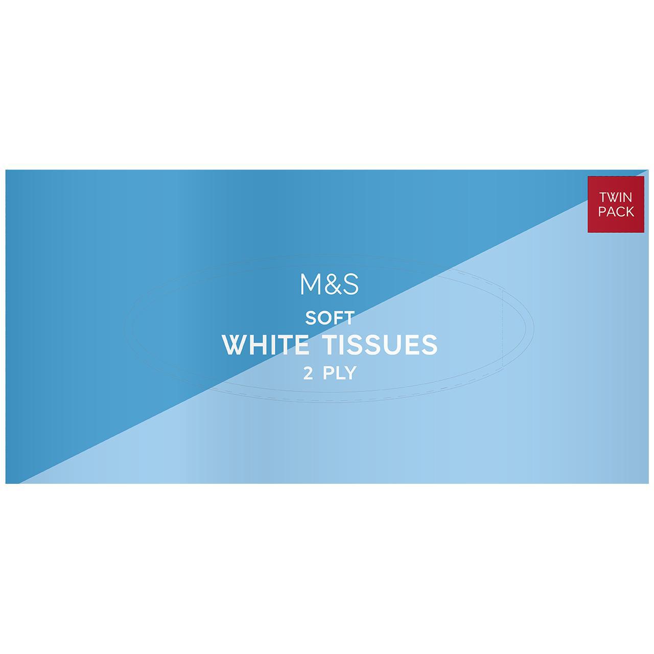 M&S Soft White Tissues Twin Pack 2 x 96 per pack