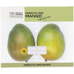 M&S 2 Mangoes Perfectly Ripe 2 per pack