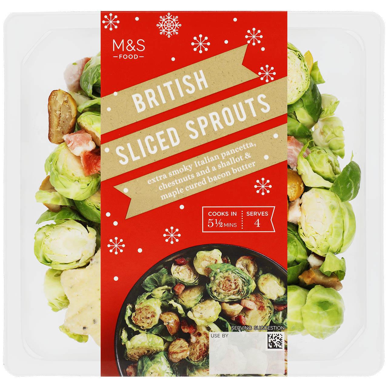 M&S Brussels Sprouts with Pancetta & Chestnuts 350g