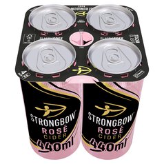 Strongbow Rose Cider Cans 4 x 440ml