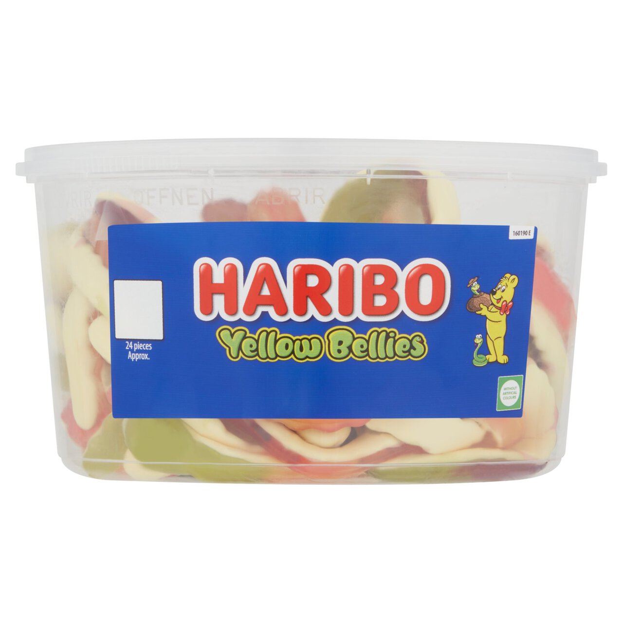 Haribo Yellow Bellies Giant Snakes Sweets Tub 768g