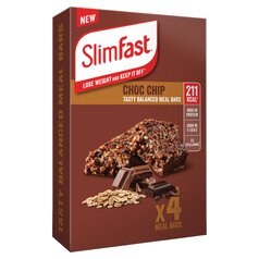 SlimFast Choc Chip Meal Bar Multipack 4 x 60g