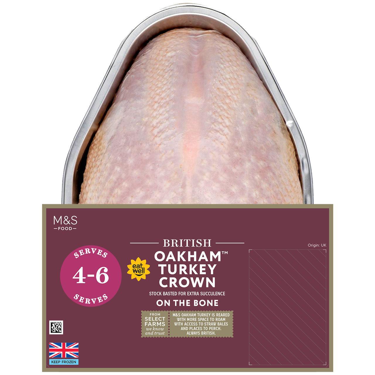 M&S British Oakham Turkey Crown Frozen Typically: 1530g