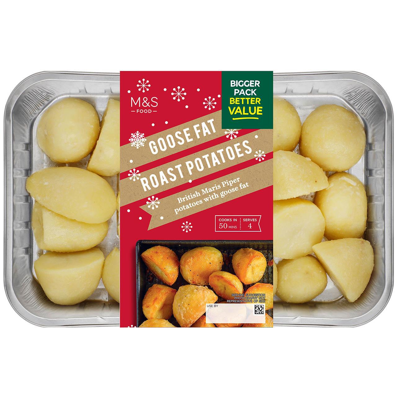 M&S Goose Fat Roasting Potatoes Family Pack 800g