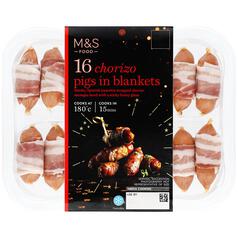 M&S 16 Chorizo Pigs in Blankets 260g