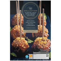 M&S Collection 12 Sticky Asian Style Chicken Lollipops 320g