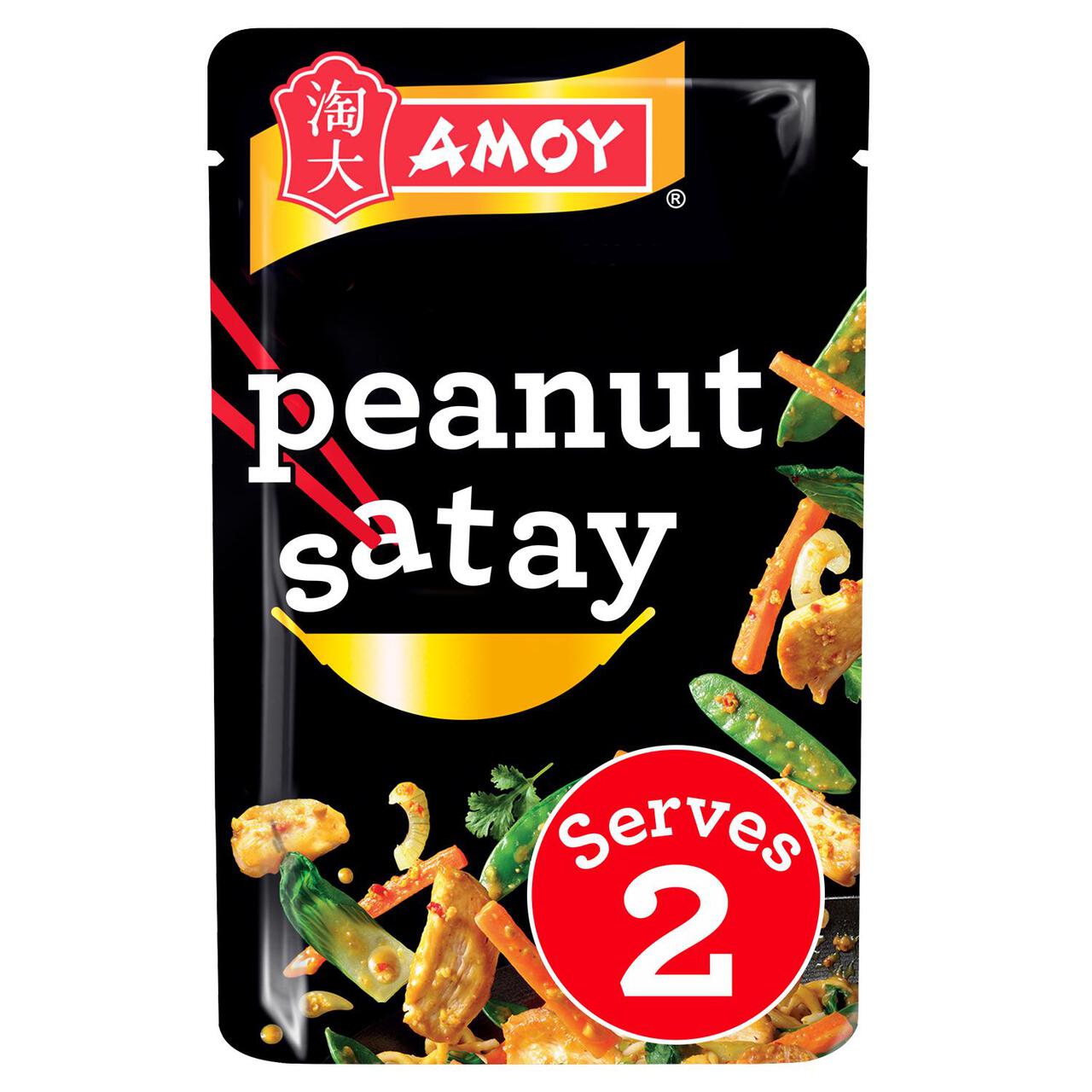 Amoy Roasted Peanut Satay Stir Fry Sauce 120g