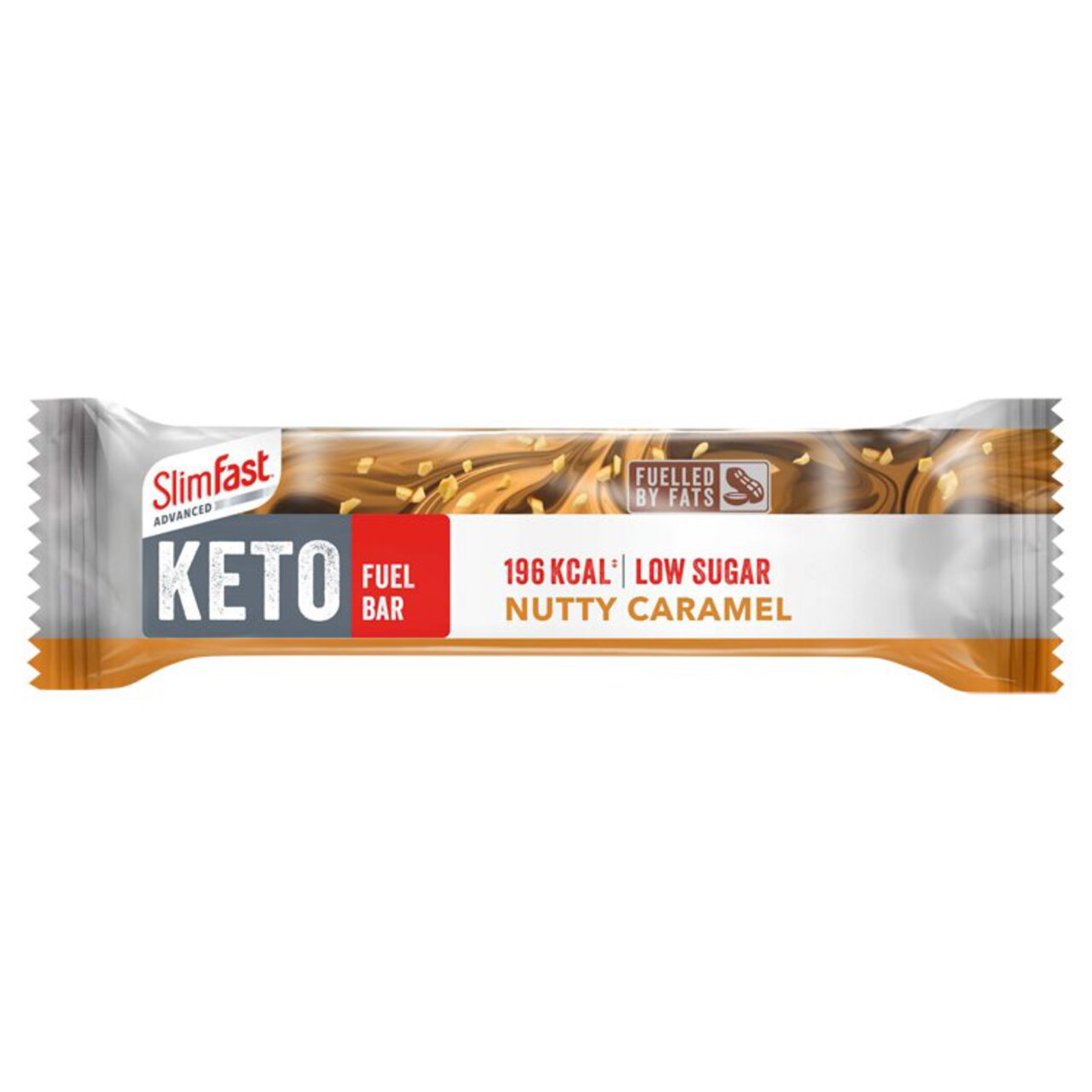 SlimFast Advanced Keto Fuel Bar, Nutty Caramel 46g