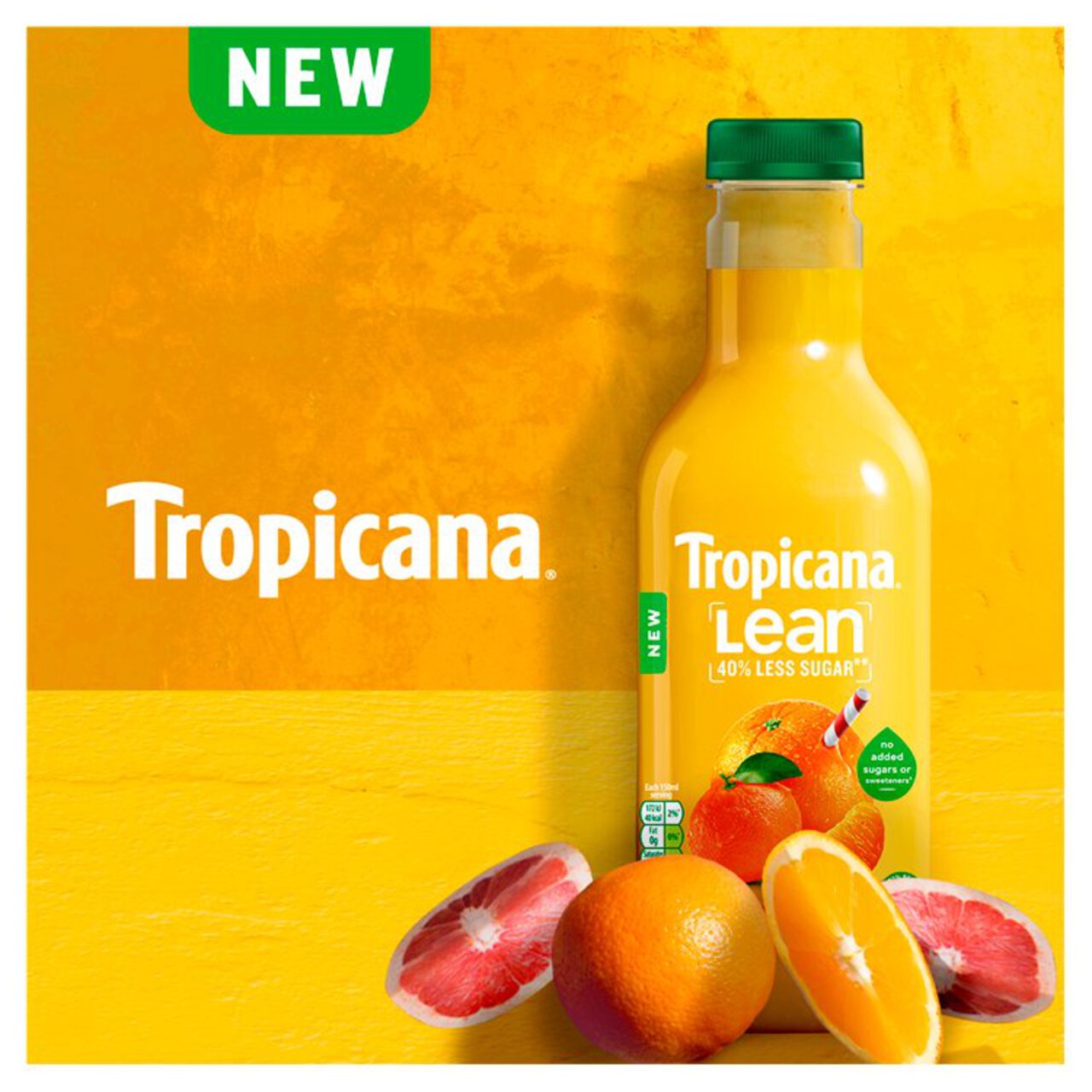 Tropicana Lean Citrus Fruit Orange & Clementine 900ml