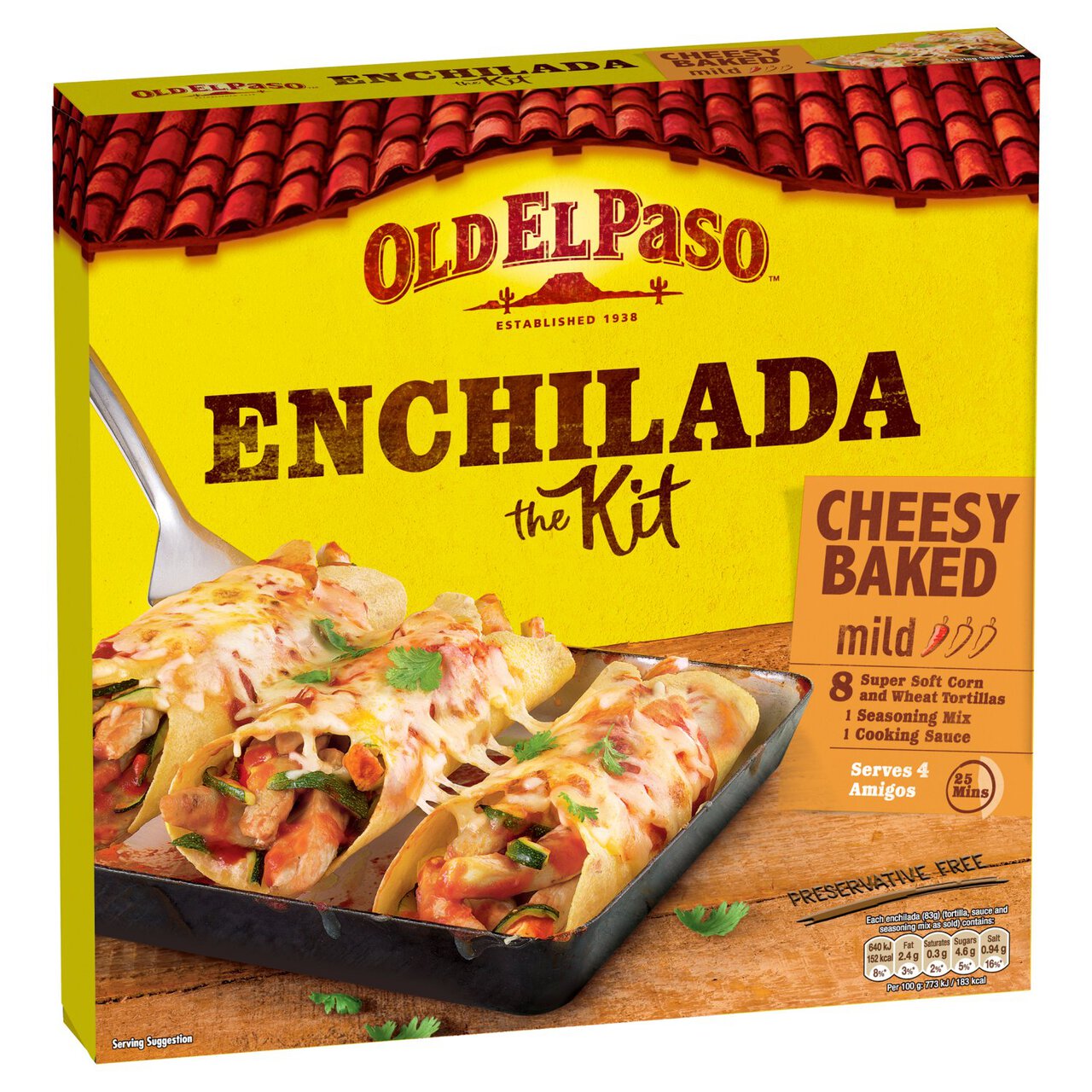 Old El Paso Mexican Cheesy Baked Enchilada Kit 663g