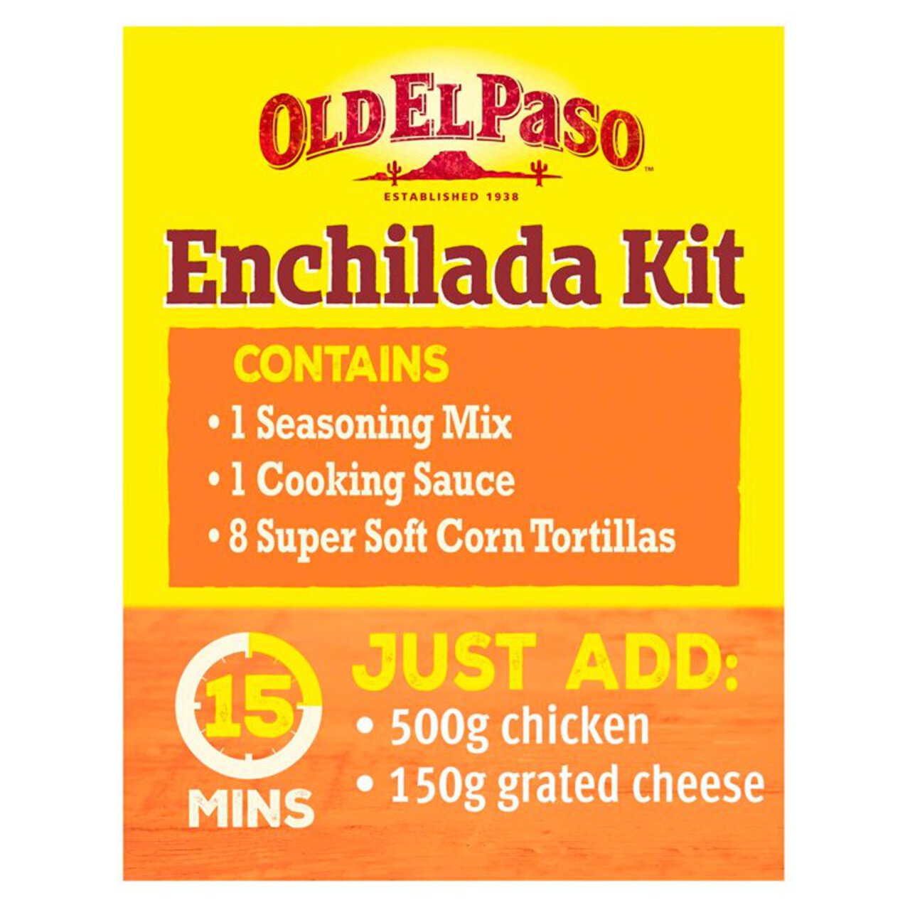 Old El Paso Mexican Cheesy Baked Enchilada Kit 663g