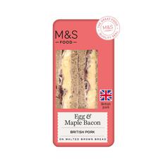 M&S Free Range Egg & Maple Bacon Sandwich