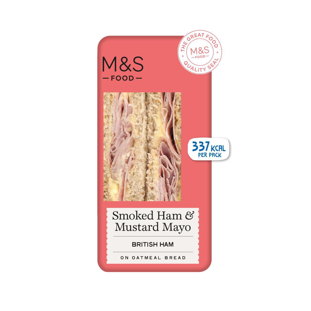 M&S Smoked Ham & Mustard Mayonnaise Sandwich