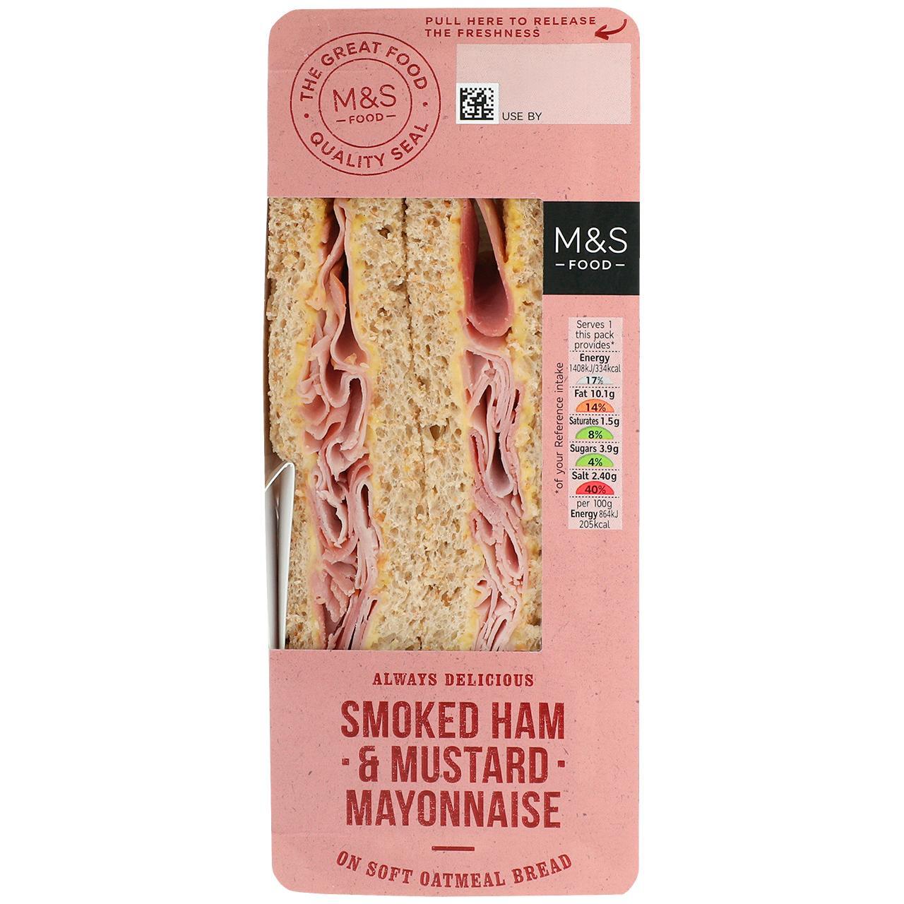M&S Smoked Ham & Mustard Mayonnaise Sandwich