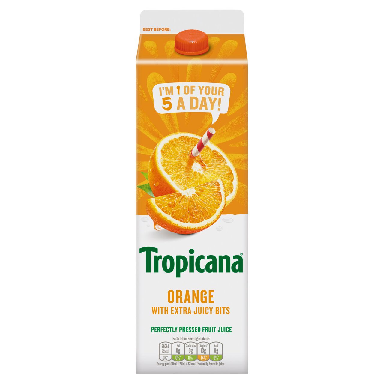 Tropicana Orange Extra Juicy Bits Juice 900ml | Zoom