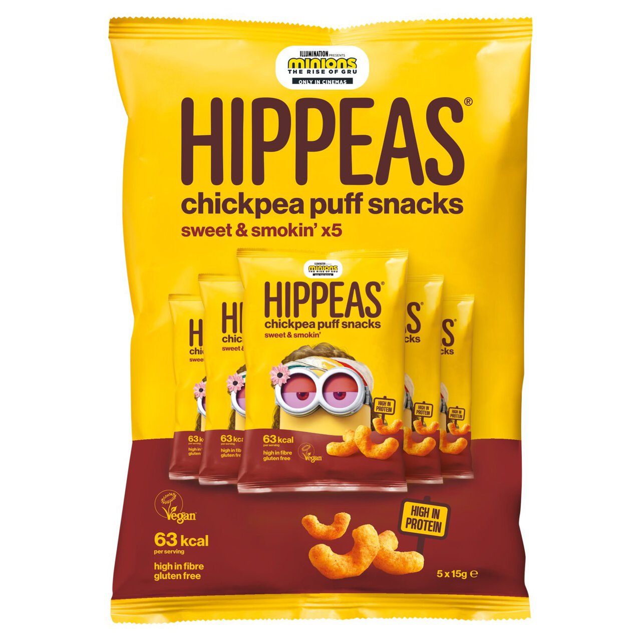 Hippeas Chickpea Puffs - Sweet & Smokin' Multipack 5 x 15g