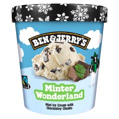 Ben & Jerry's Minter Wonderland Mint Ice Cream Tub 465ml