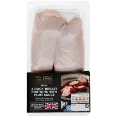 M&S 2 British Duck Breasts with Plum Sauce 380g
