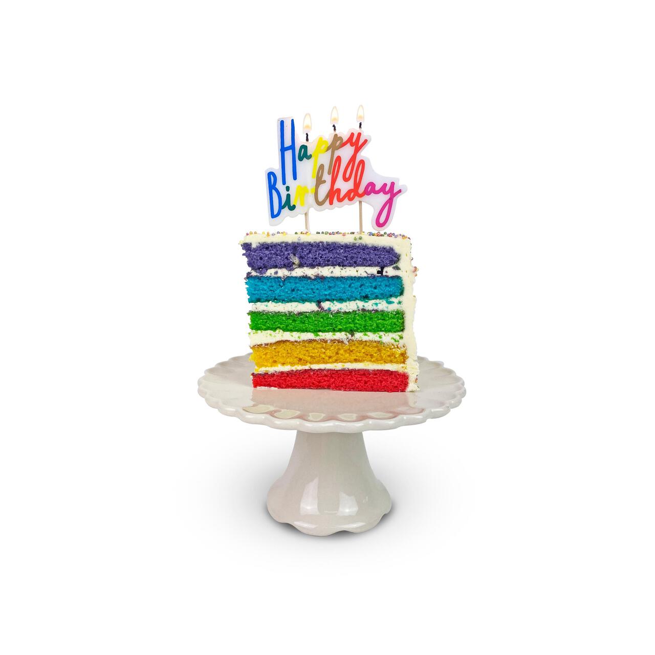 Talking Tables Rainbow Happy Birthday Candle