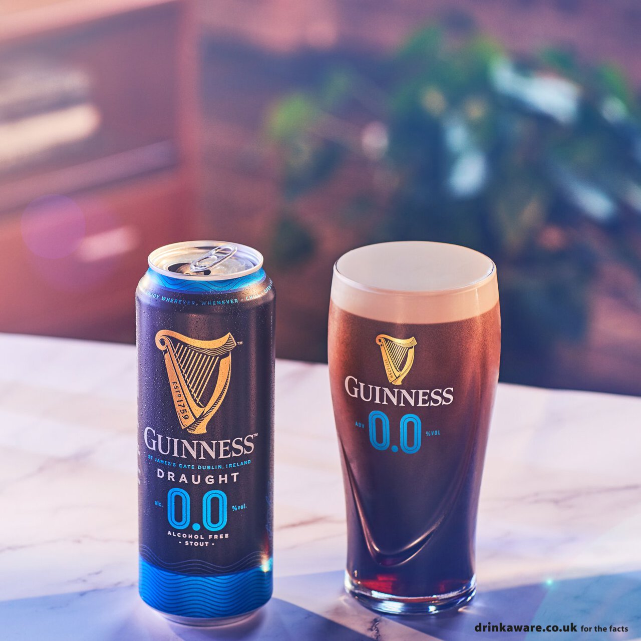 Guinness Draught Alcohol Free Stout Beer 4 x 440ml