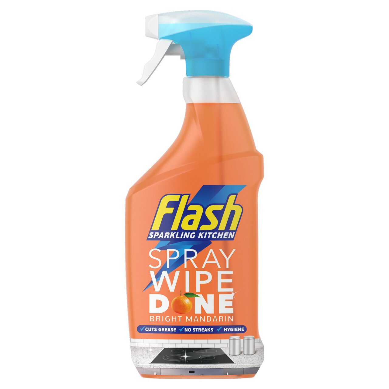 Flash Spray Wipe Done Kitchen Mandarin 800ml