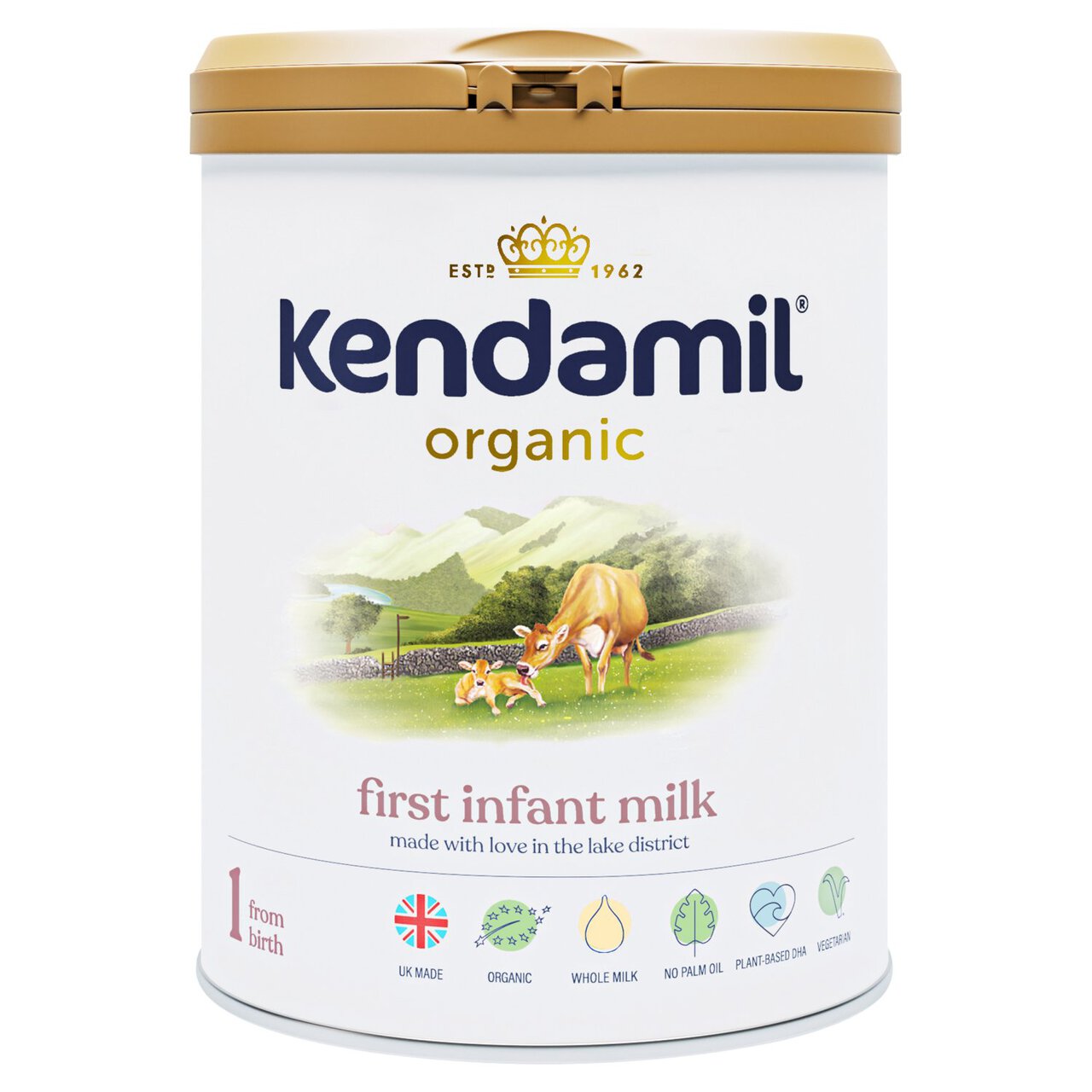Kendamil Organic 1 First Infant Milk Powder, From Birth 800g