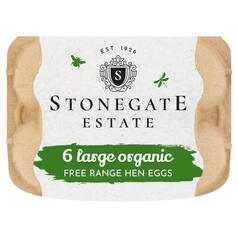 Stonegate Estate Organic Large Eggs 6 per pack