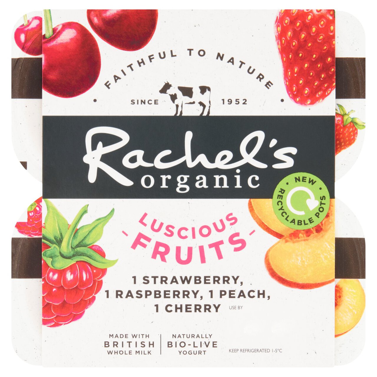 Rachel's Organic Luscious Fruits Multi 4 x 110g