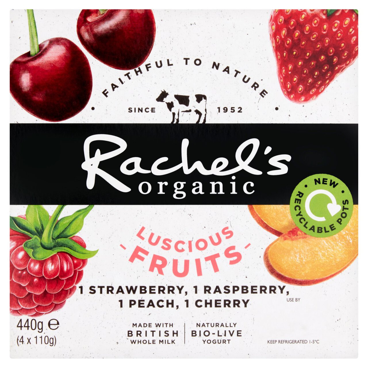 Rachel's Organic Luscious Fruits Multi 4 x 110g