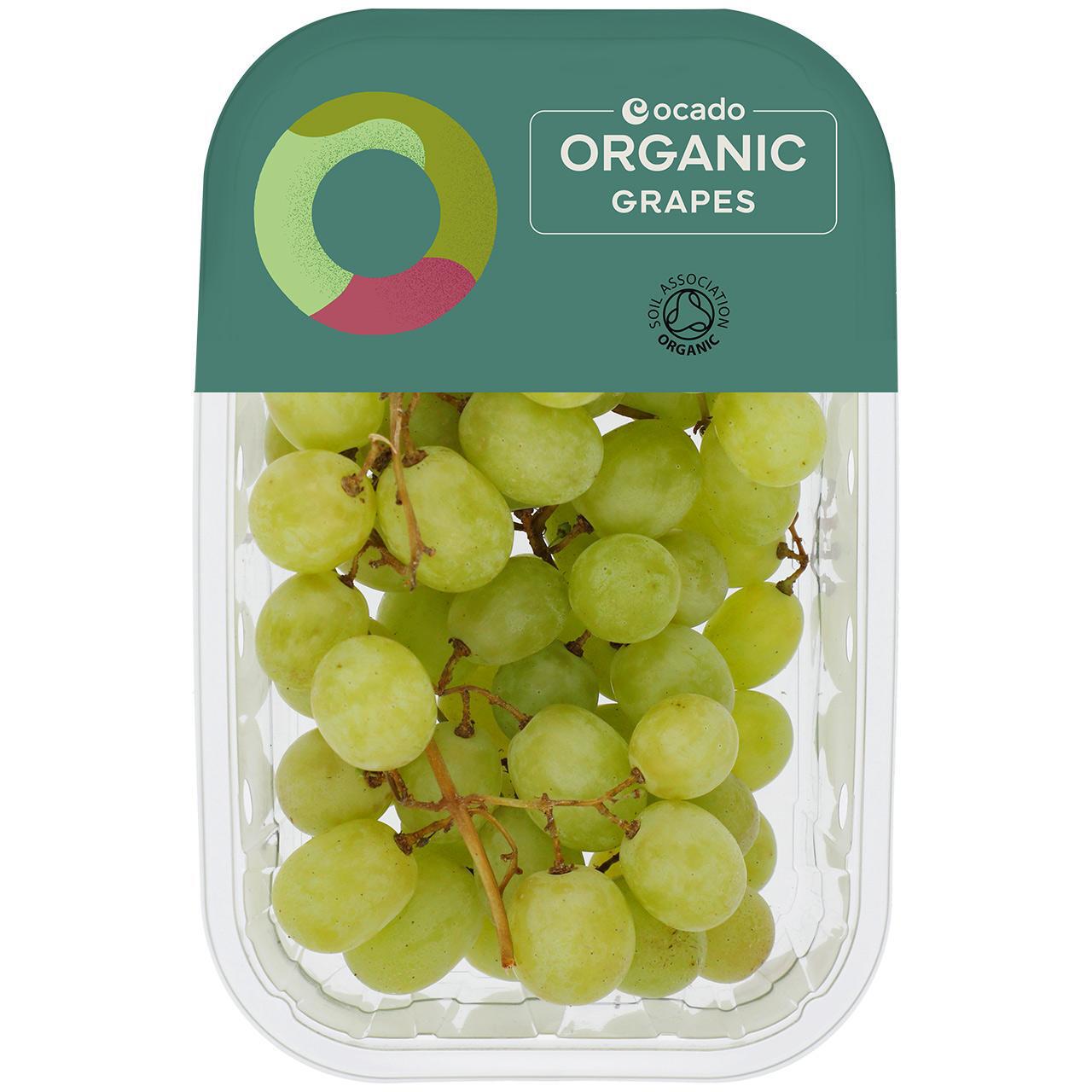 Ocado Organic Green Grapes 400g