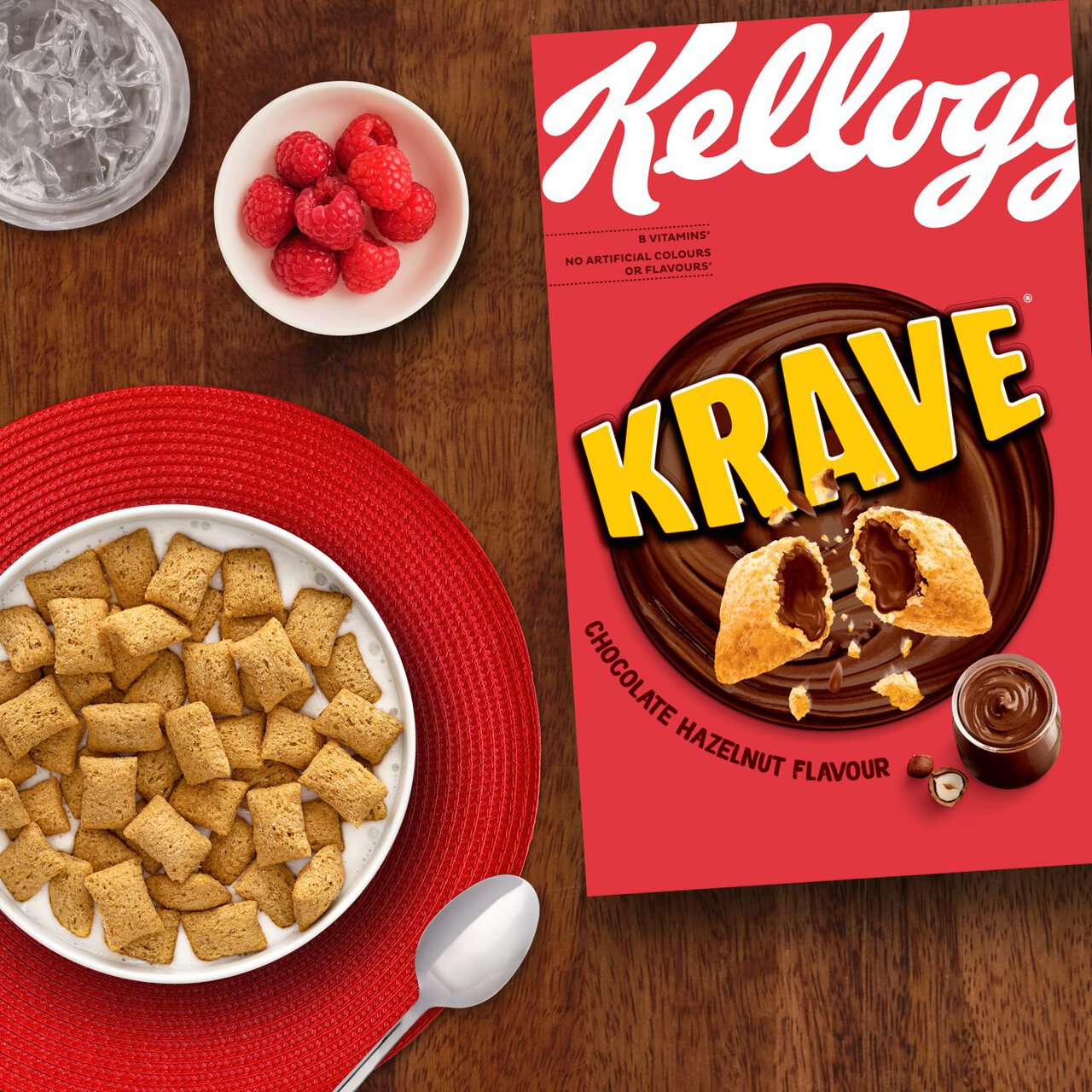 Cereales con chocolate y avellana Kellogg's Krave caja 410 g -  Supermercados DIA