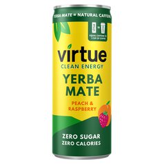 Virtue Yerba Mate Energy Peach & Raspberry 250ml
