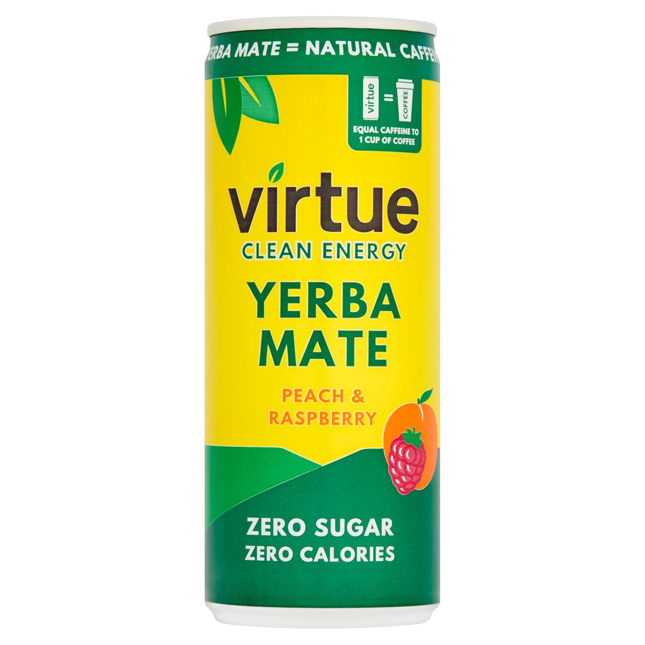 Virtue Yerba Mate Energy Peach & Raspberry 250ml