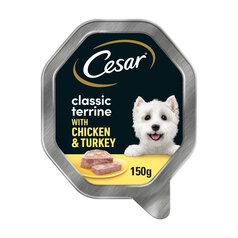 Cesar Classic Terrine Dog Food Tray Chicken & Turkey in Loaf 150g 150g