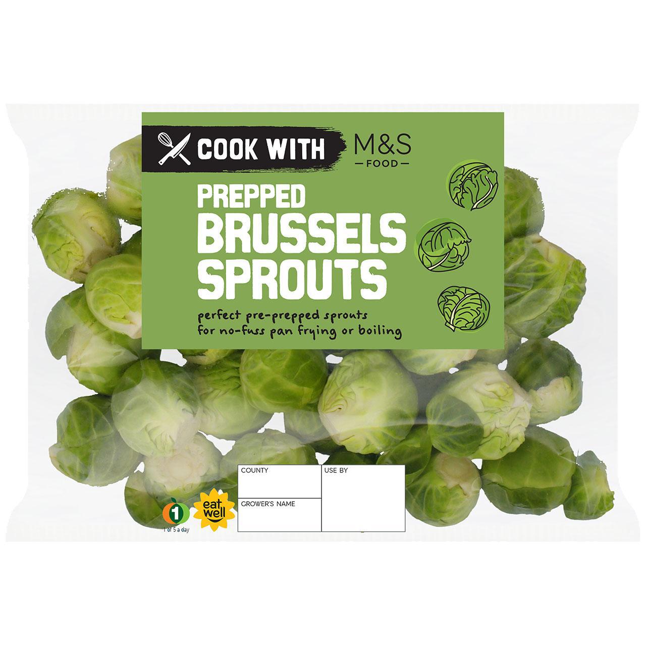 M&S Prepped Brussels Sprouts 400g