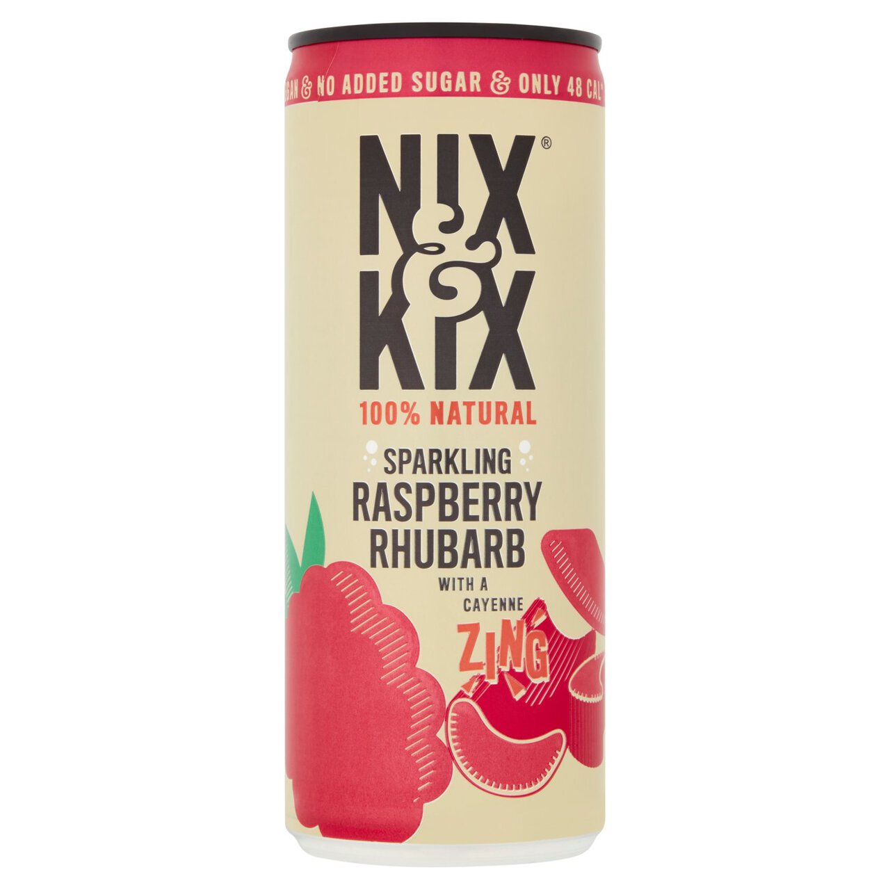 Nix & Kix Raspberry & Rhubarb 250ml