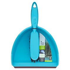Greener Cleaner 100% Recycled Plastic Dustpan & Brush Turquoise