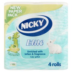 Nicky Elite Toilet Tissue 4 Pack 4 per pack