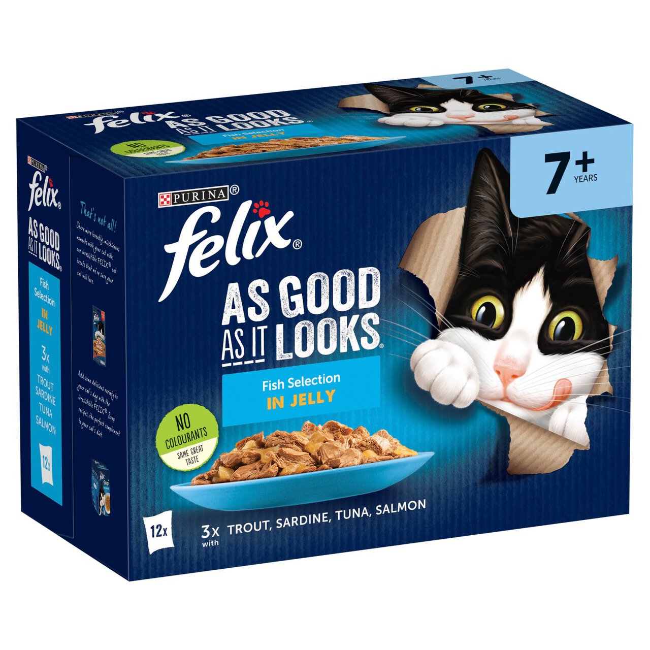 Felix As Good As It Looks Senior Cat Food Fish 12 x 100g