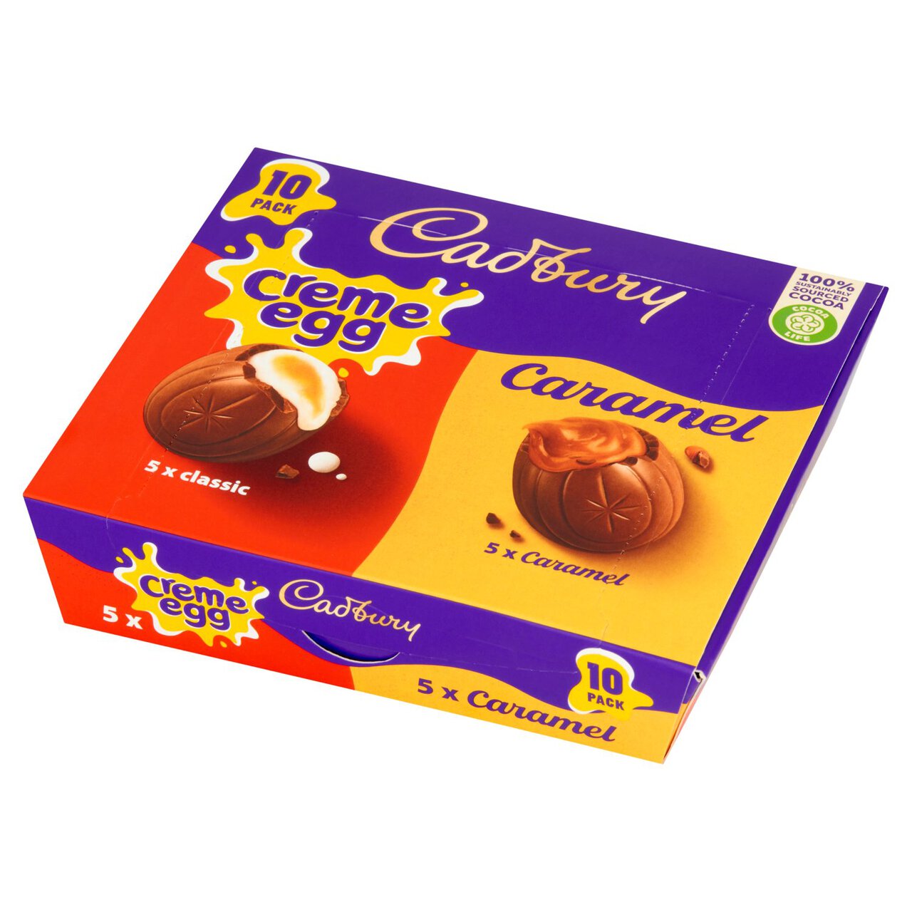 Cadbury Mixed Caramel & Creme Egg 10 Pack 400g