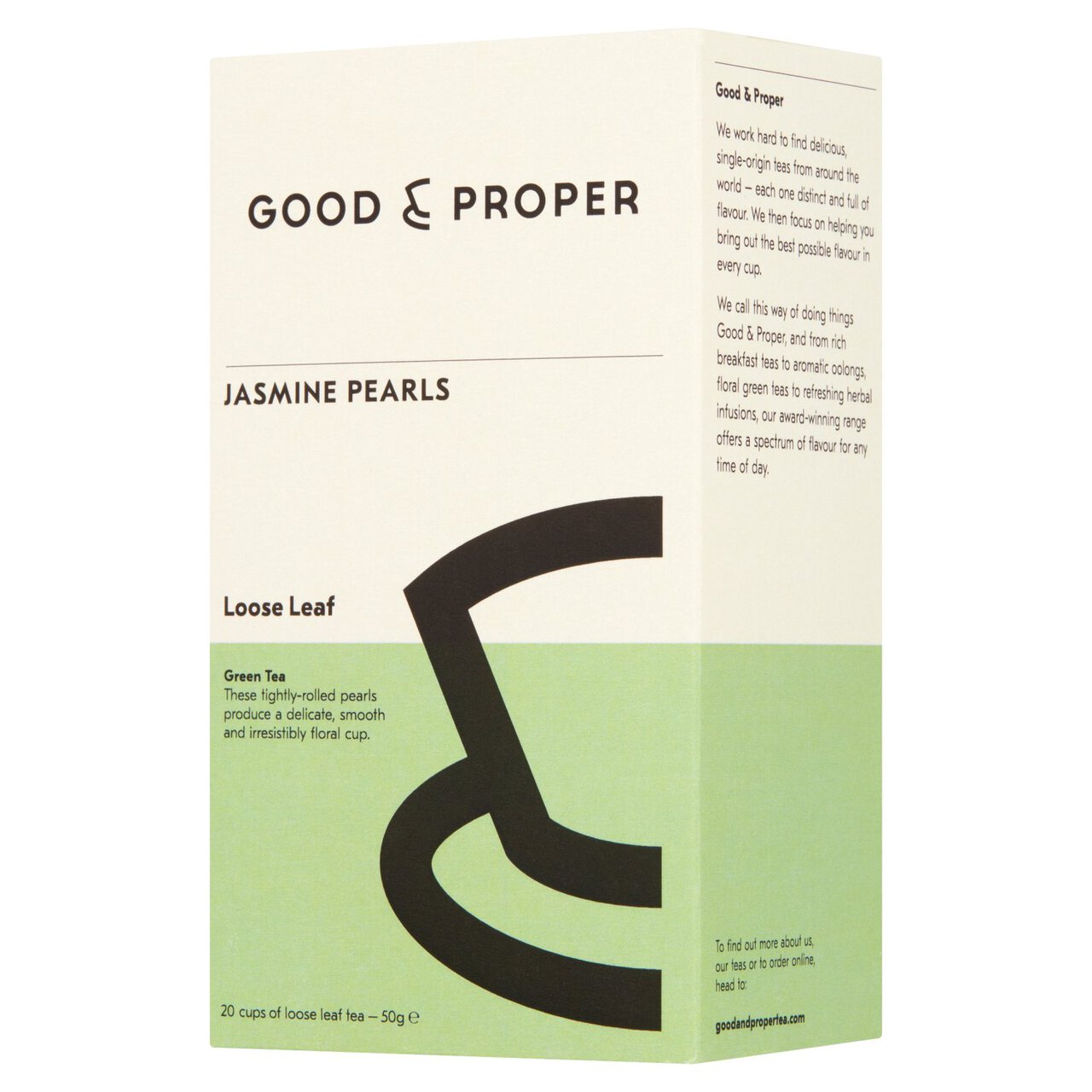 Good & Proper Tea - Loose Leaf Jasmine Pearls Green Tea 50g