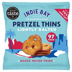 Indie Bay Snacks Pretzel Thins Lightly Salted 24g