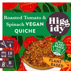 Higgidy Vegan Spinach & Tomato Quiche 380g