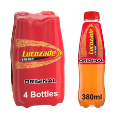 Lucozade Energy Drink Original 4 x 380ml