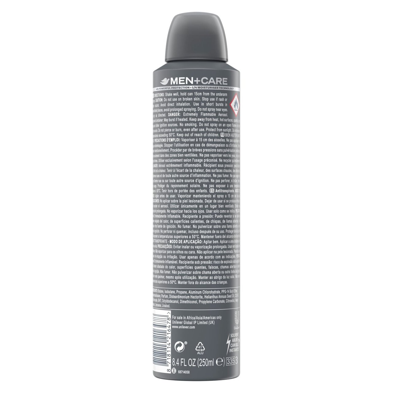 Dove Men+Care Extra Fresh Aerosol Anti-Perspirant Deodorant 250ml